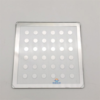 Carte d'étalonnage en verre, film de correction de vision optique industrielle de haute précision, matrice de points solides 4mm