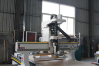 Routeur CNC 1325 JINAN M-SHINE ATC 3 axes 9 kW avec broche ATC K6090T pour le bois