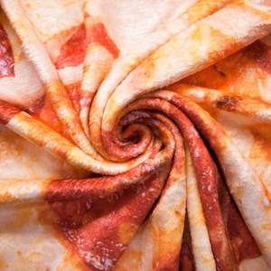 Manta de Franela Redonda, Suave y Divertida con Diseño Personalizado de Pizza, <span class=keywords><strong>Burrito</strong></span> Mexicano o Tortilla, en Oferta - Product Image 4