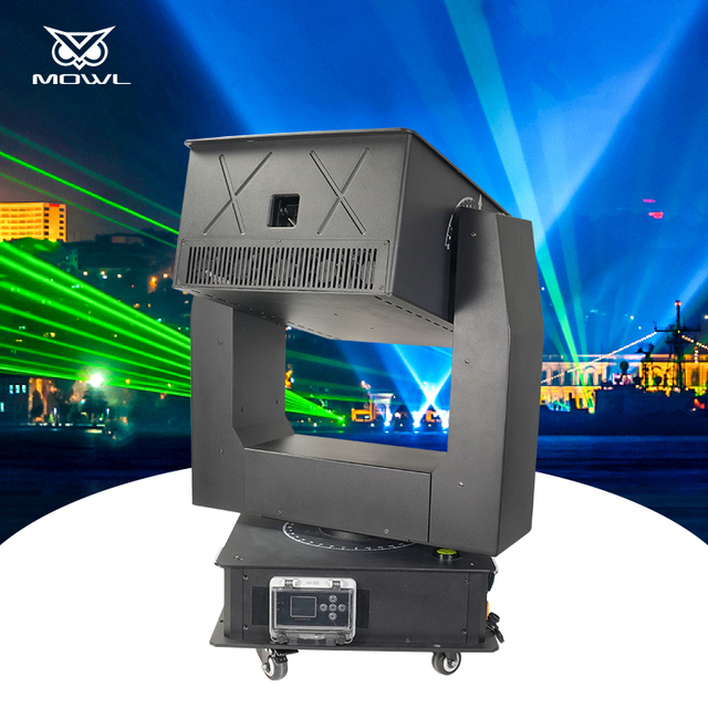 Waterproof Outdoor IP65 20W 30W 40W 60W 80W 100W DMX ILDA RGB Projector Moving Head Laser Light for Hotel Building Landmark