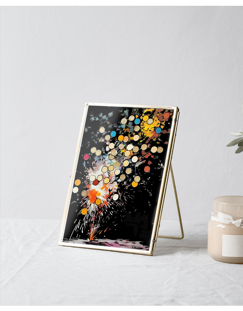 ゆきさん専用ページ⭐︎侍とカラスを描いたキャンバスアートポスターとフレームセット YUELUルミナススクラッチペインティングピース/セット夜行性