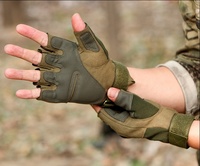 Gants tactiques demi-doigts personnalisés en microfibre respirante de haute qualité, durables pour la course et la protection en extérieur