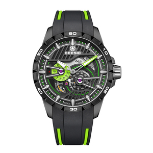 Dessio Men's Luxury <b>Skeleton</b> <b>Automatic</b> Mechanical <b>Watch</b> with Original Movement Custom Logo Wrist Replacement Parts - Product Image 4