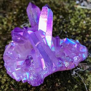 Cristales de Cristal Morado Teñidos Ecológicos de Alta Calidad, Venta al por Mayor, Forma Irregular, para Meditación y Decoración del Hogar - Product Image 4