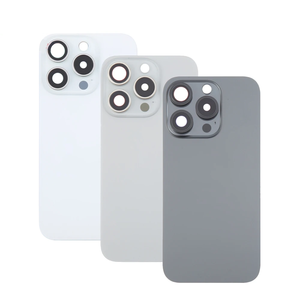 Phía Sau Trở Lại Glass Thay Thế Cho iPhone 6 7 8 XS 11 12 13 14PM 15 16PM Nhà Ở Cửa Với Máy Ảnh Ống Kính Lỗ Khung Bezel Kim Loại Tấm - Product Image 5