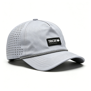 หมวกเบสบอลแบบ unisex ผ้าทวิลล์เจาะรูด้วยเลเซอร์ แห้งเร็ว น้ำหนักเบา ดีไซน์ 5 ชิ้น พร้อมตัวล็อคโลหะ - Product Image 3