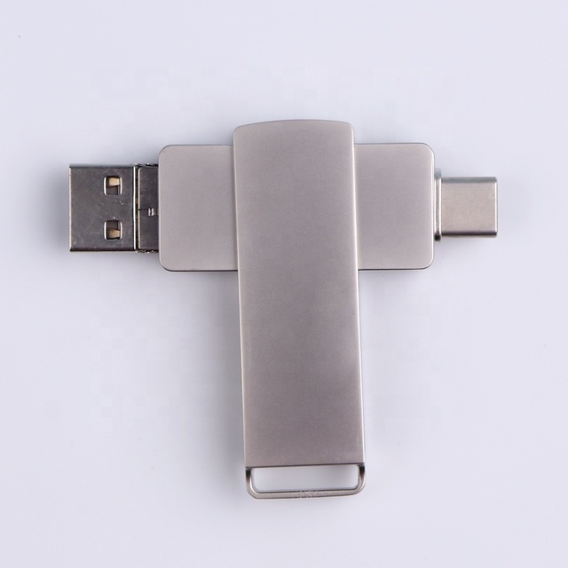 High Quality OTG 3in1 4in1 USB 2.0 Metal USB Flash Drive for Smartphones Computers PC with 3-Year Warranty