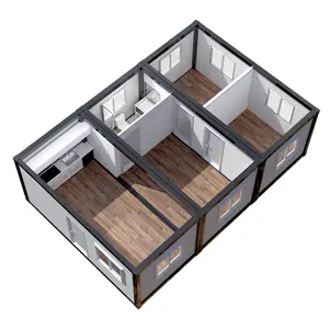 Casa contenedor ampliable prefabricada estándar australiano, precio con baño, habitación, cocina, sala de estar y dormitorio