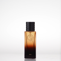 Flacons de parfum de luxe à fond épais en verre avec couvercle en plastique, 30ml 50ml 100ml, logo personnalisé sérigraphié, marque CANSHENG, Chine, pour hommes