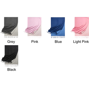 Bufanda Larga de Cachemira Reversible de Dos Tonos con Flecos, Transpirable, para Otoño, para Mujer, para Fiestas de Otoño - Product Image 2