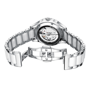 Magnifico Impermeabile orologi da Uomo In Acciaio Inox Orologio Meccanico Automatico - Product Image 5