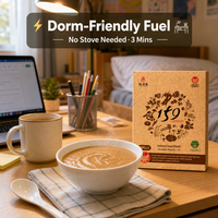 Porridge multigrains végétalien instantané pour remplacement de repas, poudre de céréales complètes pour la gestion de la santé