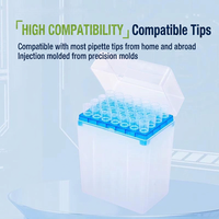 Boîte de pointes de pipette universelles pour aspiration de liquides, 10 µl, 200 µl, 1000 µl, 5 ml, en PP, pour laboratoire