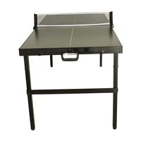 Table de Tennis de Table Portable d'intérieur de taille moyenne avec filet, 2 balles de Tennis de Table et 3 balles