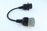 Cable Adaptador J1708 de 6 Pines a J1939 de 9 Pines, Tipo 1, Color Gris, Compatible con J1939 Tipo 1 y Tipo 2