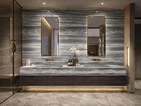 Dalles de marbre bleu Palissandro de luxe polies d'Italie pour murs décoratifs, comptoirs, dessus de meubles de salle de bain, revêtements de sol d'escalier.