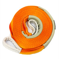 HORS GRILLE Orange Récupération Snatch Strap 8000kgs Capacité de charge 9M Longueur 60mm Largeur Sangles de remorquage pour Jeep Offroad Tous Véhicules