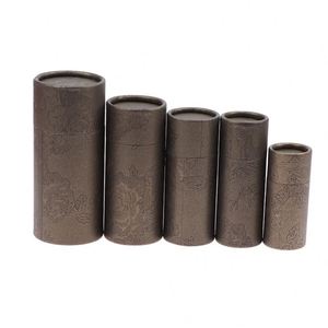 Boîtes en carton kraft biodégradables personnalisables pour emballages cadeaux d'huiles essentielles, avec impression évanescente - Product Image 4