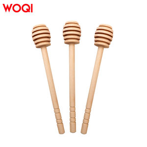 WOQI تصميم أخدود خفيف الوزن سهل التنظيف وقابل لإعادة الاستخدام ملعقة خادم عسل للعسل والشراب والدبس - Product Image 1