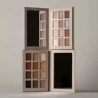 Maquillage de marque privée 12 couleurs mat miroitant ombre à paupières Glam ombre à paupières Palette imperméable durable vegan cosmétique Logo personnalisé