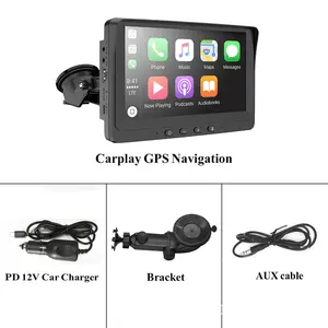 Universal 7 Inches Wireless Portable Carplay Display Android Auto Car Stereo Portable Carplay Screen