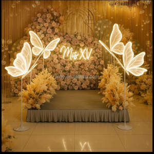 Fournitures de mariage, <span class=keywords><strong>d</strong></span>écoration de scène, toile de fond <span class=keywords><strong>d</strong></span>'événement, papillon, grandes ailes <span class=keywords><strong>d</strong></span>'<span class=keywords><strong>ange</strong></span> géantes à LED - Product Image 5