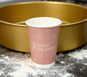 Экологичная одноразовая двухслойная бумажная кружка для кофе розового цвета, 8/9/10 унций, с крышкой, для горячих напитков, молока, чая, зеленая упаковка - Product Image 6