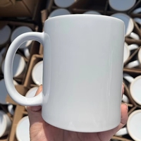 Mug en céramique de 11 oz pour sublimation – Compatible lave-vaisselle et micro-ondes, design moderne, forme originale, cadeaux d'affaires populaires avec poignée