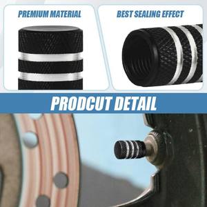 Kanglau 1 pièce, bouchons de valve de roue de voiture en aluminium, capuchons de valve de pneu, couvre-tige de valve, anti-poussière, étanche, automobiles, motos, camions, vélos - Product Image 3