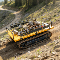 Mini-dumper électrique sur chenilles, mini-transporteur tout-terrain, chariot utilitaire agricole pour la livraison de matériaux en zone rurale et dans les petites mines