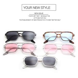 Gafas de Sol de Aviador Vintage DLL334 con Lentes de Color Tintado, Montura Cuadrada Estilo Tony Stark 2021, Gafas de Moda DL para Mujer - Product Image 6