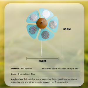 Version améliorée <span class=keywords><strong>de</strong></span> dissuasion des oiseaux rotatifs alimentée par le vent éloigner tous les oiseaux comme le <span class=keywords><strong>pic</strong></span> et le pigeon Convient aux patios Jardins - Product Image 5