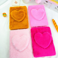 Diario Personalizado A5 con Diseño de Corazón, para Niños y Niñas, con Tapa Dura de Felpa, 80 Hojas, con Logotipo Personalizado