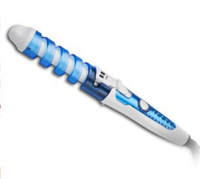 Fer à boucler en spirale en céramique multicolore à température constante avec arrêt automatique pour le coiffage quotidien et les vacances