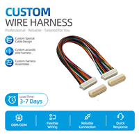 Câble assemblé JST SHD 1.0, longueur et calibre de fil personnalisés, options 7P pour appareils électroménagers et machines, support OEM/ODM, échantillons gratuits