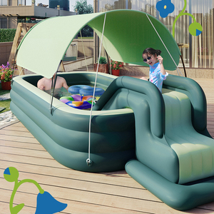 Tự động Inflatable children's Hồ bơi bơm hơi trượt với bìa lớn <span class=keywords><strong>paddling</strong></span> hồ bơi - Product Image 5