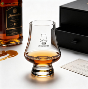 Vaso de Degustación de Whisky de 250 ml con Logotipo Personalizado, Vaso Transparente Tipo <span class=keywords><strong>Glencairn</strong></span>, Vaso de Cristal para Whisky, Brandy, Vodka, Ginebra - Product Image 4