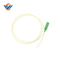 Kabel Serat Optik Multimode Simplex SC APC UPC 0.9mm 1m dengan Selubung LSZH/PVC Berkode Warna