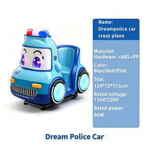 Máquina de Juego Infantil Operada con Monedas, Coche de Dibujos Animados, Columpio Infantil con Forma de Avión, 1 Año de Garantía - Product Image 2