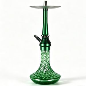 Accessoires portables pour chicha de style européen russe en aluminium de 19 pouces : tuyau, plateau et pinces - Product Image 1