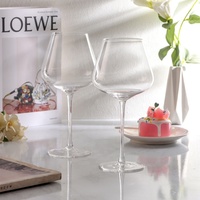 Geschenk Bruiloft Grote Capaciteit Bordeaux Witte Wijn Glaswerk Kelken Bar Handgeblazen Transparant Kristal Bourgondië Rode Wijn Glas