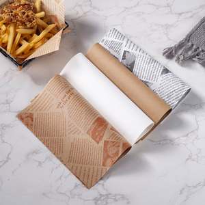 Papel Antigrasa de Grado Alimenticio Impreso Personalizado para Empacar y Envolver Hamburguesas, Pasteles y Otros Alimentos - Product Image 4