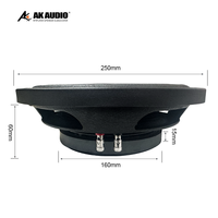 Subwoofer ultrafino de 10 pulgadas de grado profesional Subwoofer delgado de 10 pulgadas-Kit de actualización de audio de coche personalizado