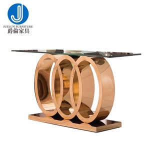 Table <span class=keywords><strong>console</strong></span> luxueuse et moderne <span class=keywords><strong>en</strong></span> acier inoxydable argenté, <span class=keywords><strong>doré</strong></span> ou bronze pour la maison - Product Image 2