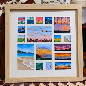 Kit Completo per Pittura a Olio su Tela con <span class=keywords><strong>Cornice</strong></span> Fai-da-Te, Design a Griglia Quadrata, Regalo di Compleanno Personalizzabile Fatto a Mano - Product Image 2