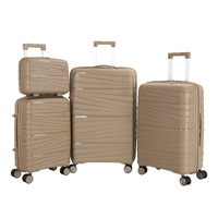 Juego de Maletas Spinner Unisex Marksman de 3 Piezas, Maleta de Polipropileno para Viajes de Negocios de Larga Duración, Precio Económico, Maleta con Ruedas para Viajes de Negocios de Larga Duración
