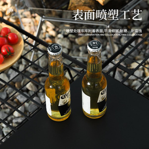 Outdoor Foldable Metal Mesh Table 60cm Portable Camping Barbecue Picnic Tableware Rack Drainer - Product Image 3