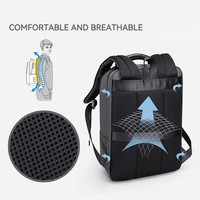 Sac à dos de voyage de grande capacité Sac pour ordinateur portable léger Sac à dos de sport étanche avec port de charge pour les entreprises