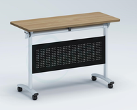 Wanrui Mobilier de bureau portable moderne Bureau d'ordinateur pliant en métal pour la formation de conférence scolaire mobile pliable à domicile