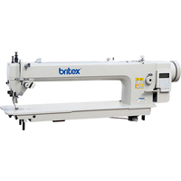 Высококачественная промышленная швейная машина Britex BR-0303L-56 с автоматической подачей, для тяжелых материалов, с верхним и нижним продвижением нити, 56/85/100 см